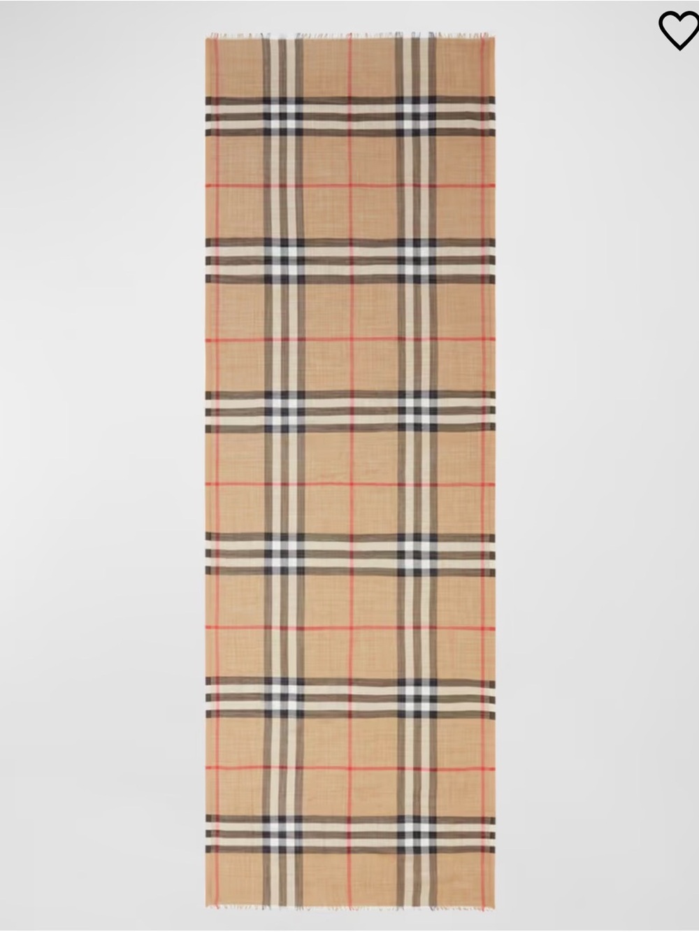 Burberry Beige, Black and Cream Classic Check Scarf - Picture 4 of 6